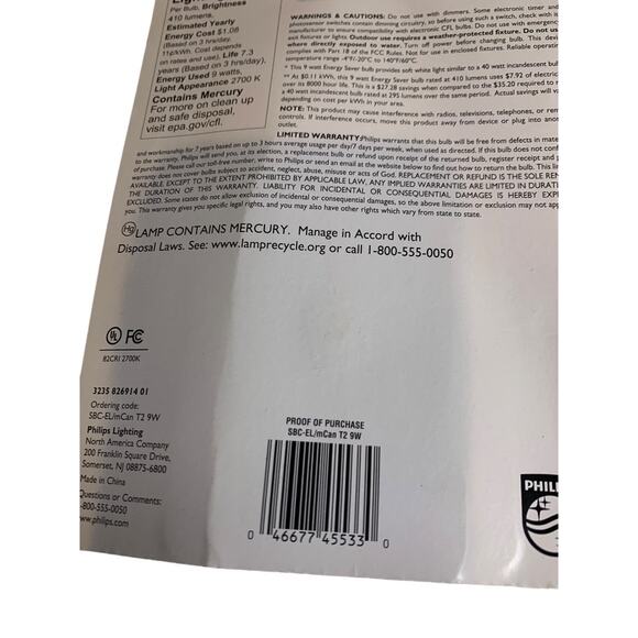 Philips Energy Saver Bulb 9w Soft White E12 Candelabra Decorative  New - Picture 7 of 9